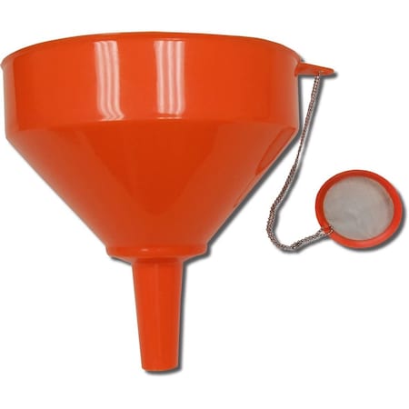 Cooking Oil Funnel, Plastic, Stainless Steel Filter